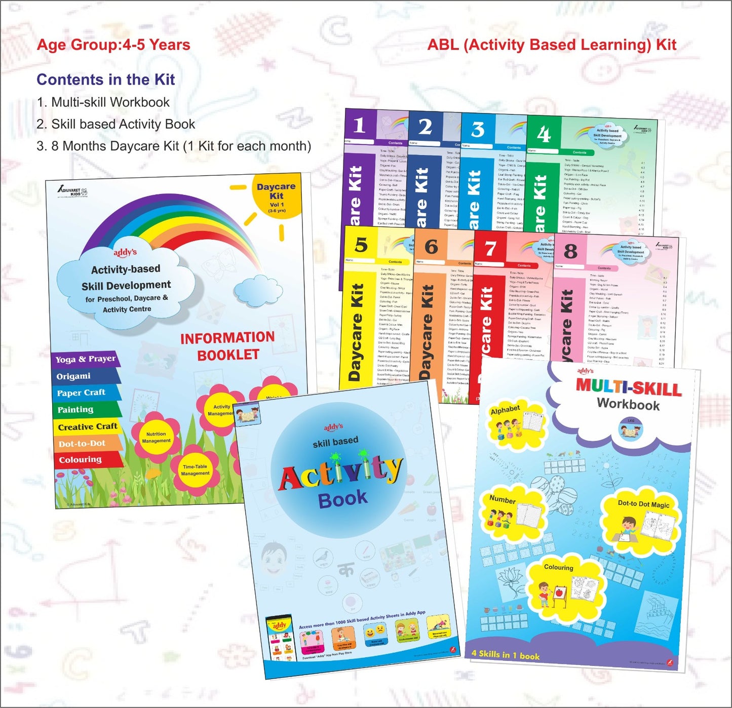 ABL (Activity Based Learning) Kit- LKG (4-5 Years)