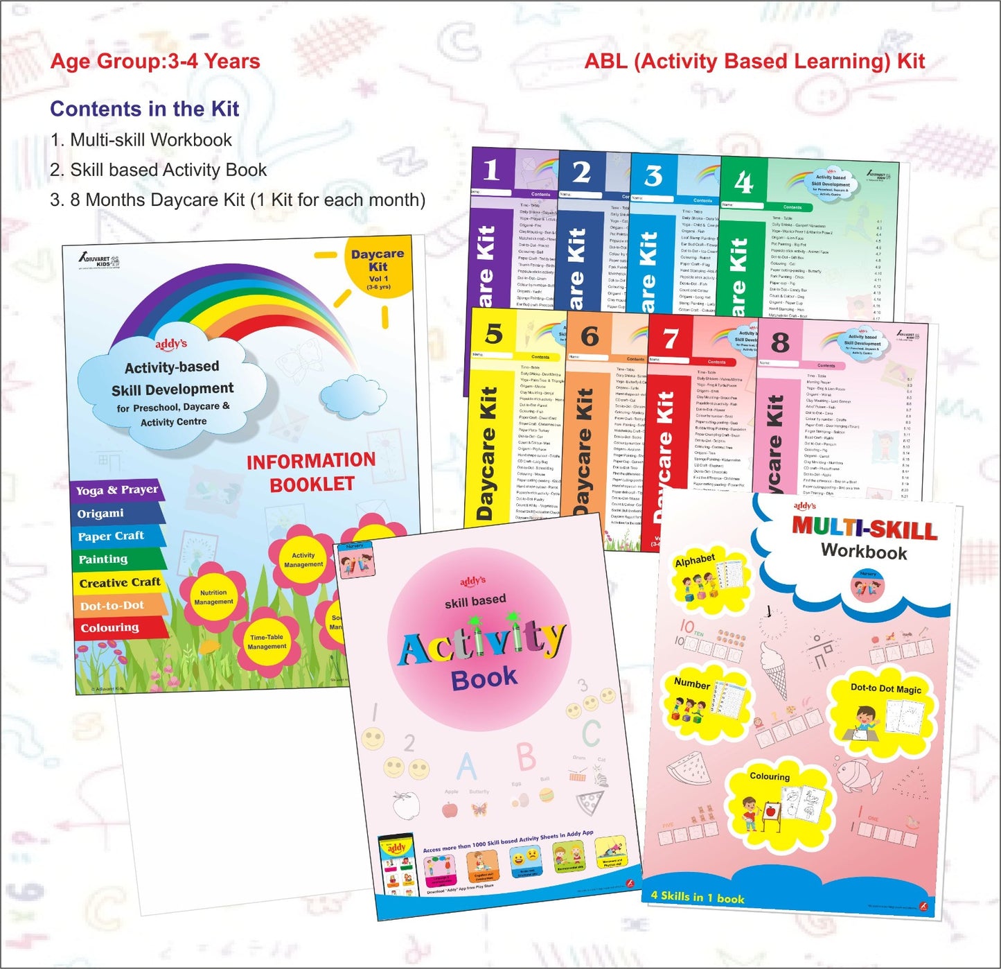 ABL (Activity Based Learning) Kit- Nursery (3-4 Years)