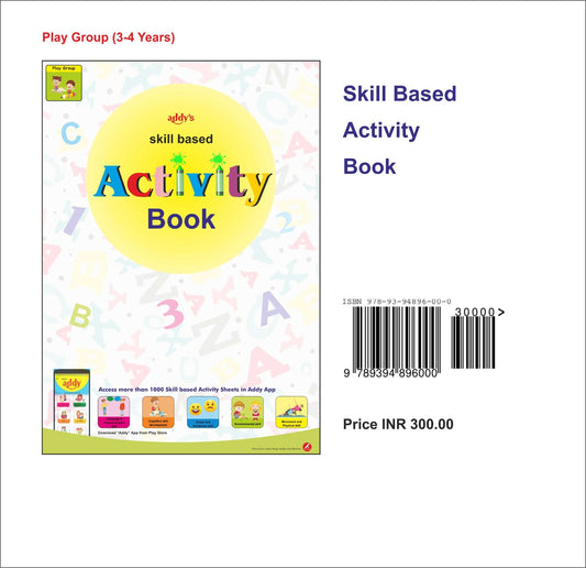 (PLAY GROUP)- Activity Book for Skill Development + Addy App with more than 1000 activities