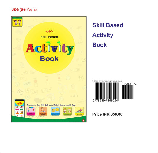(UKG)- Activity Book for Skill Development+ Addy App with more than 1000 activities